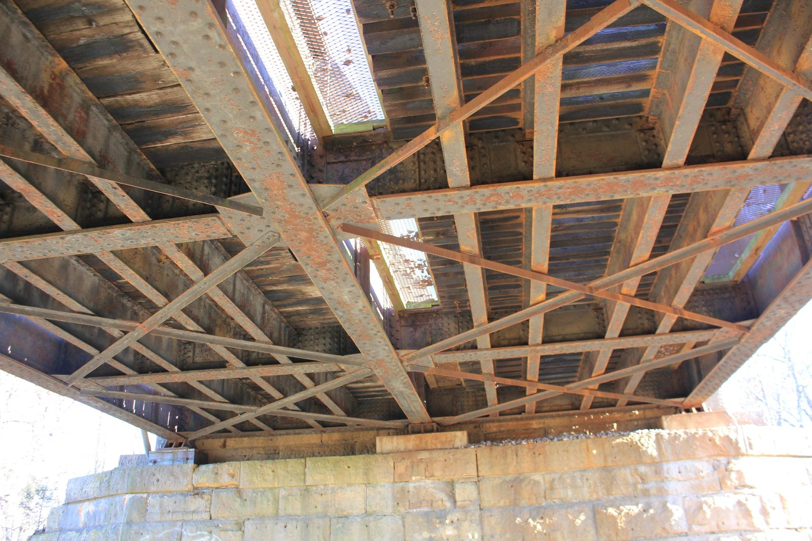 Under bridge